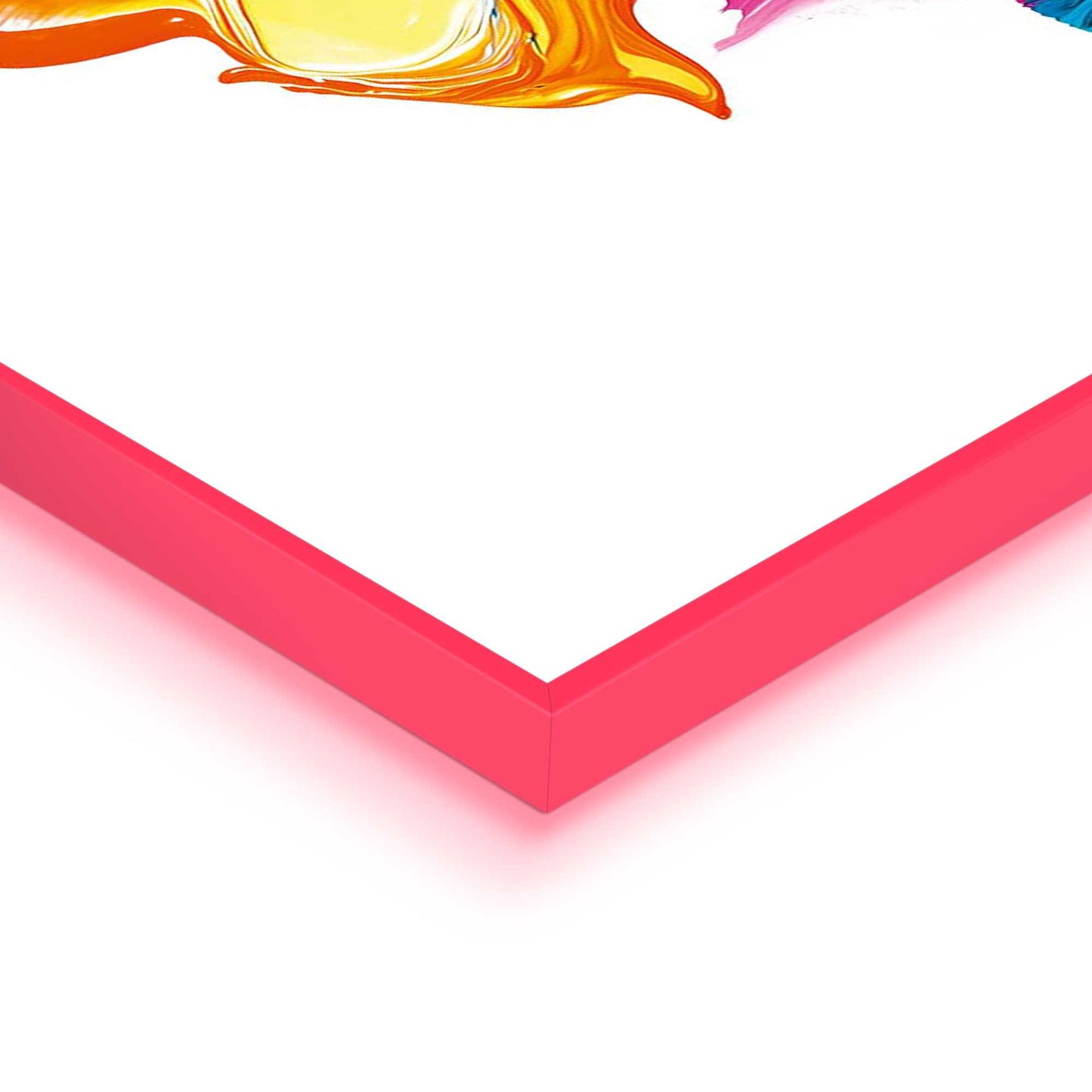 Framed Poster Fluo Abstract I 70x50