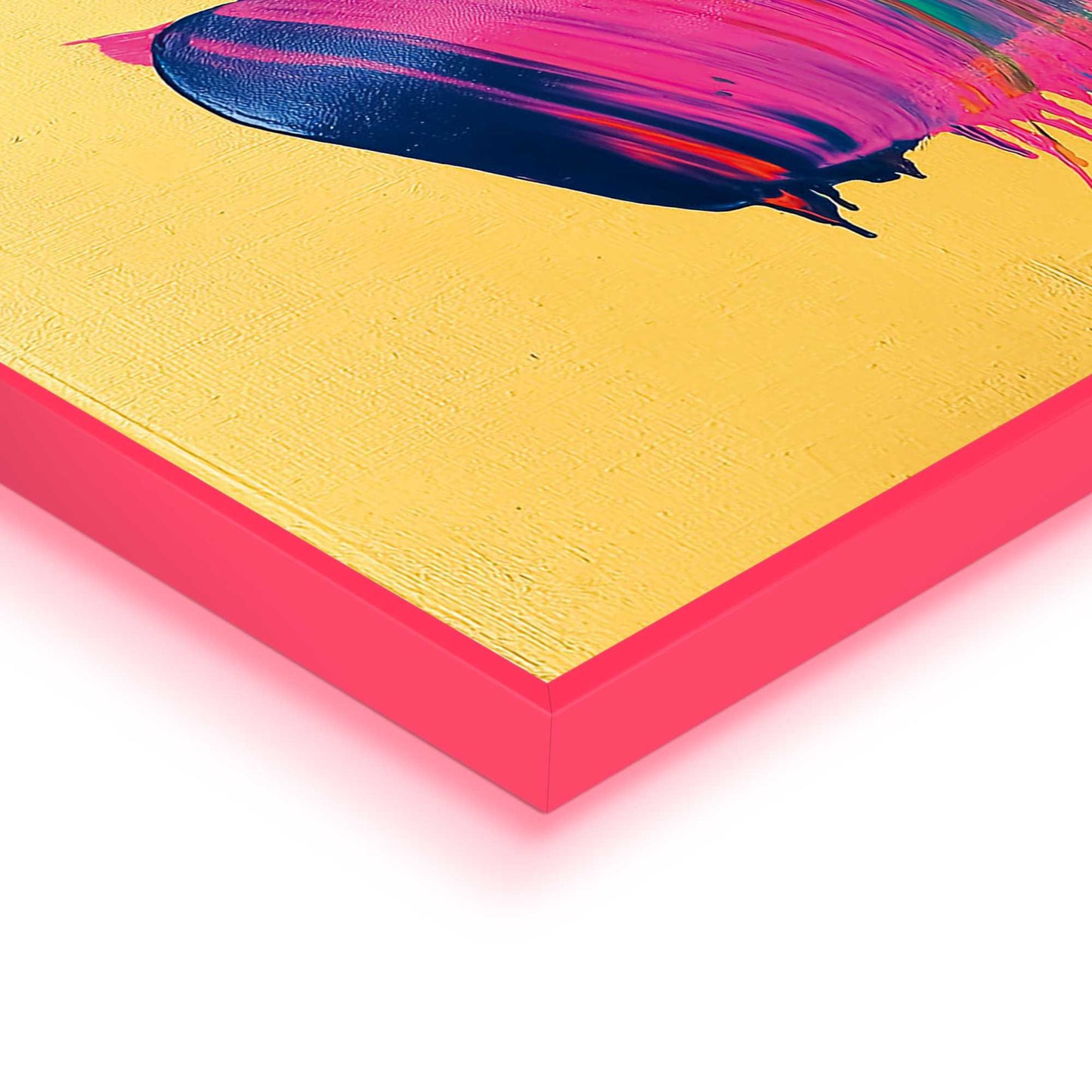 Framed Poster Fluo Abstract Gold I 70x50