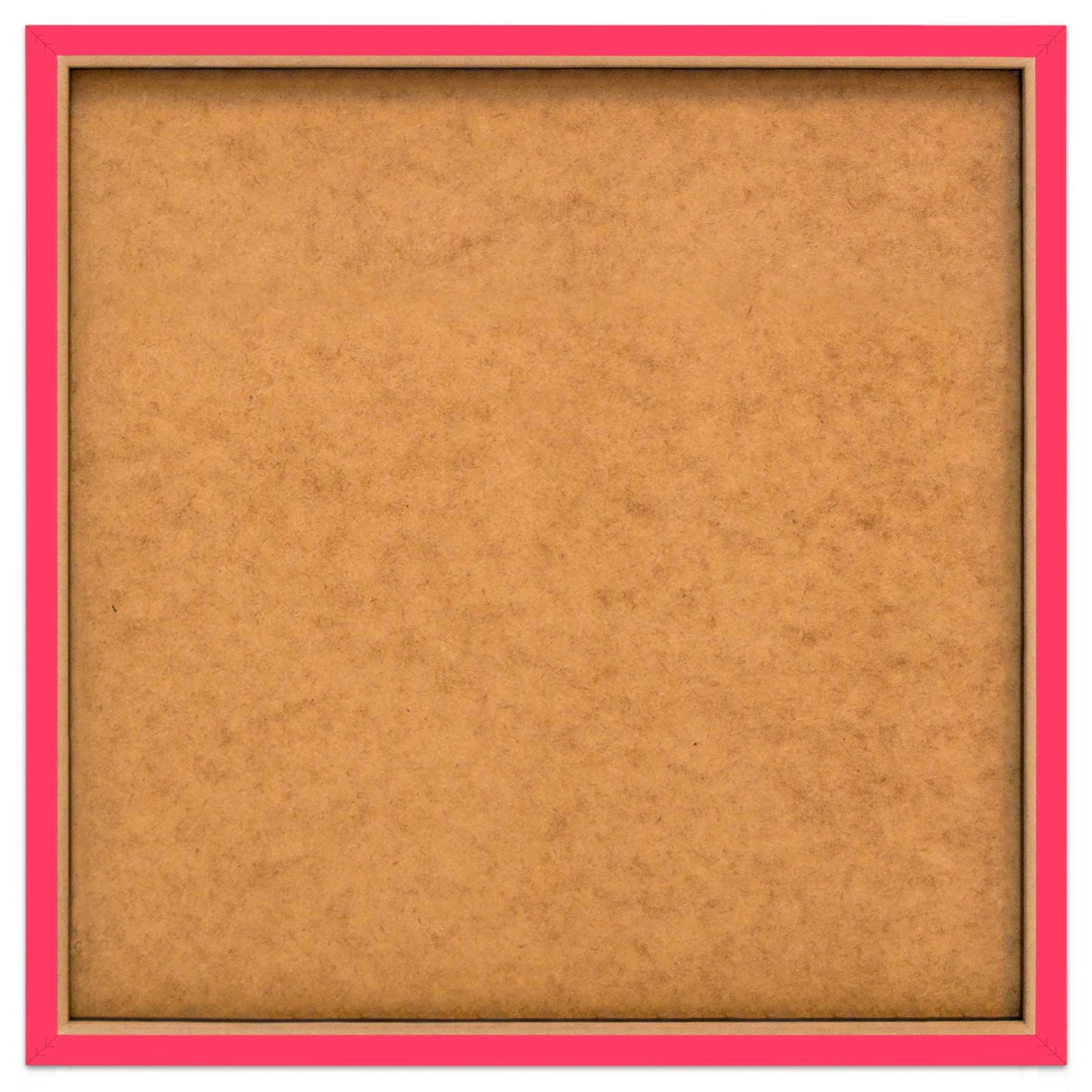 Framed Poster Fluo Abstract - pink I 60x60