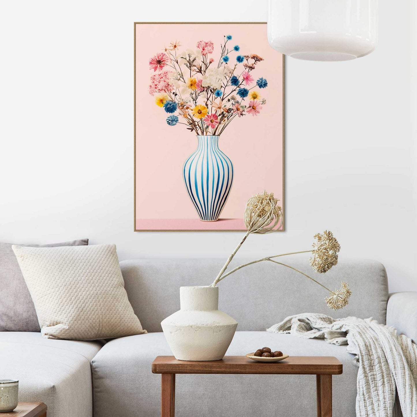 Framed Poster Fresh Vase 70x50