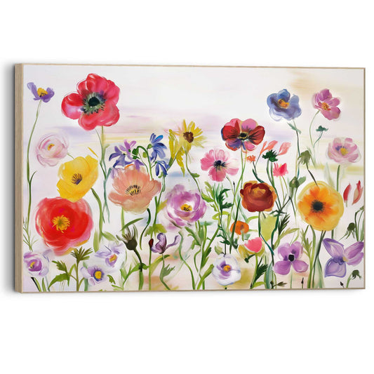 Wall Art Panel Flower Field 60x90