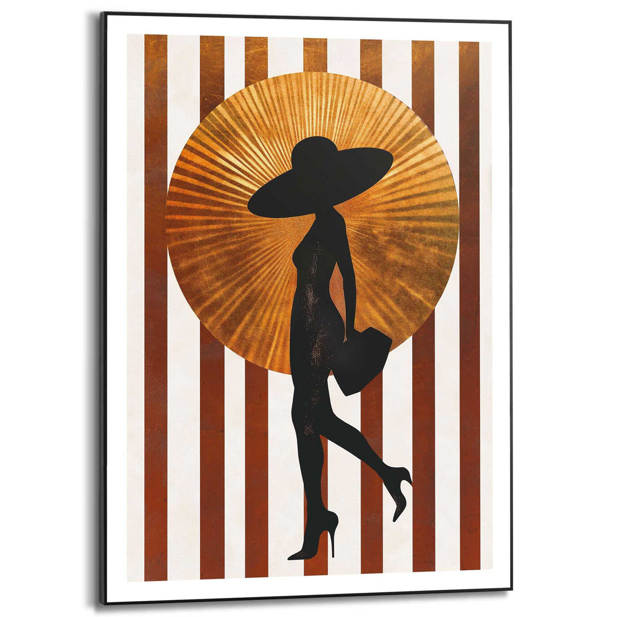 Framed Poster Woman Silhouette 70x50