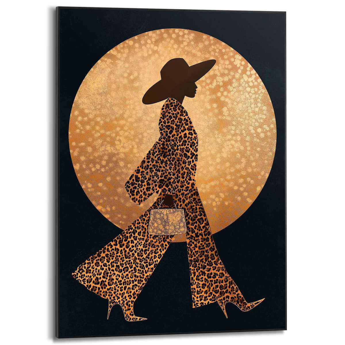 Framed Poster Panther Woman 70x50