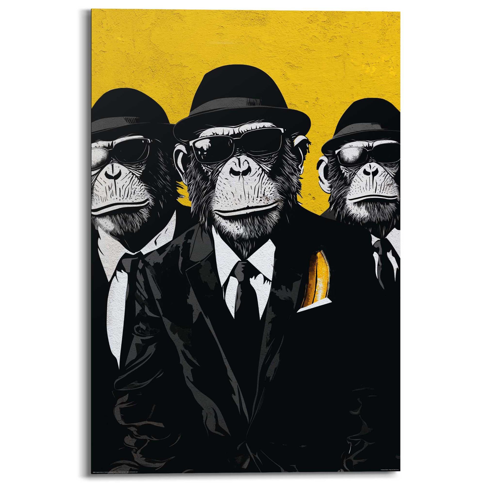 Wall Art Panel Gangster Brothers 90x60