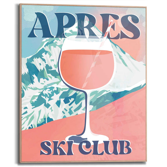 Framed Poster Apres Ski Club 50x40