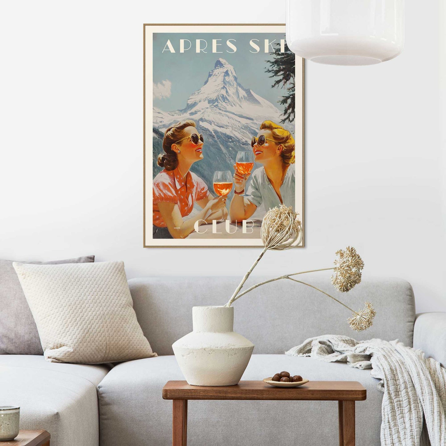 Framed Poster Apres Ski Club 70x50