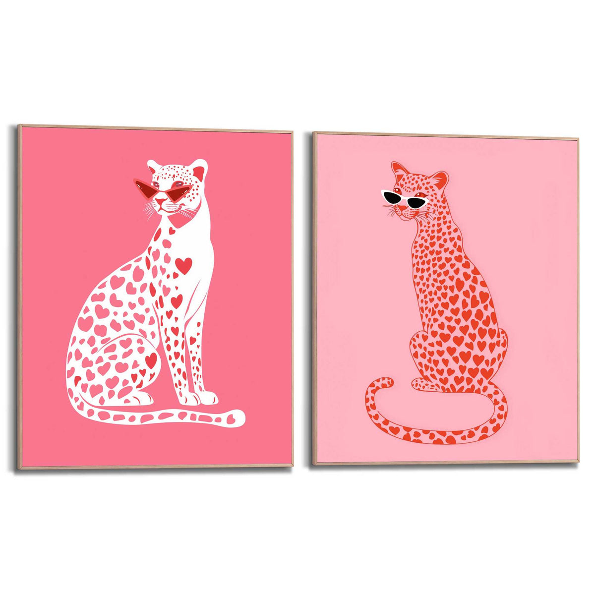 Framed Poster Love Cats 40x50