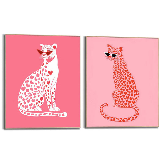 Framed Poster Love Cats 40x50