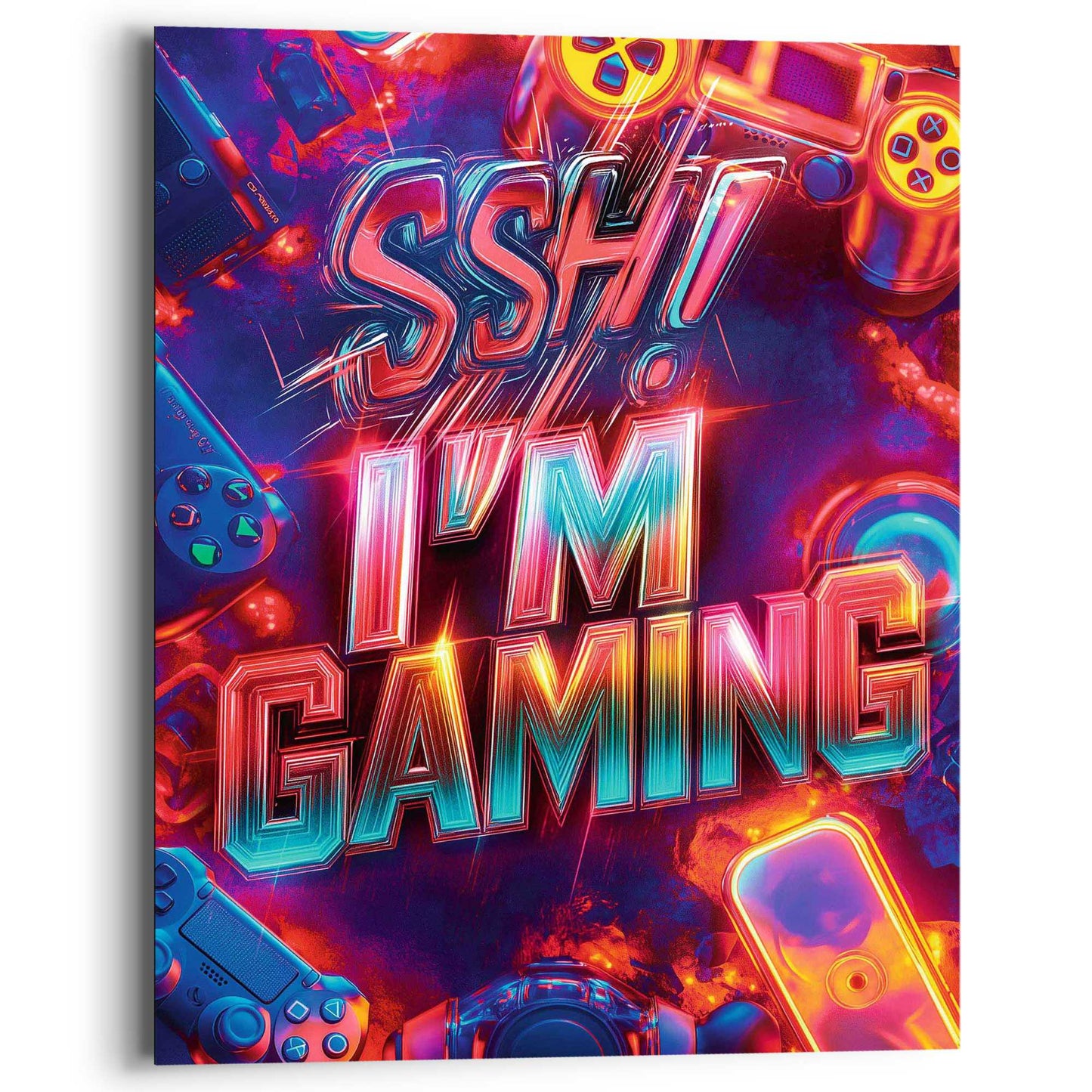 Wall Art Panel Silence Gaming 50x40