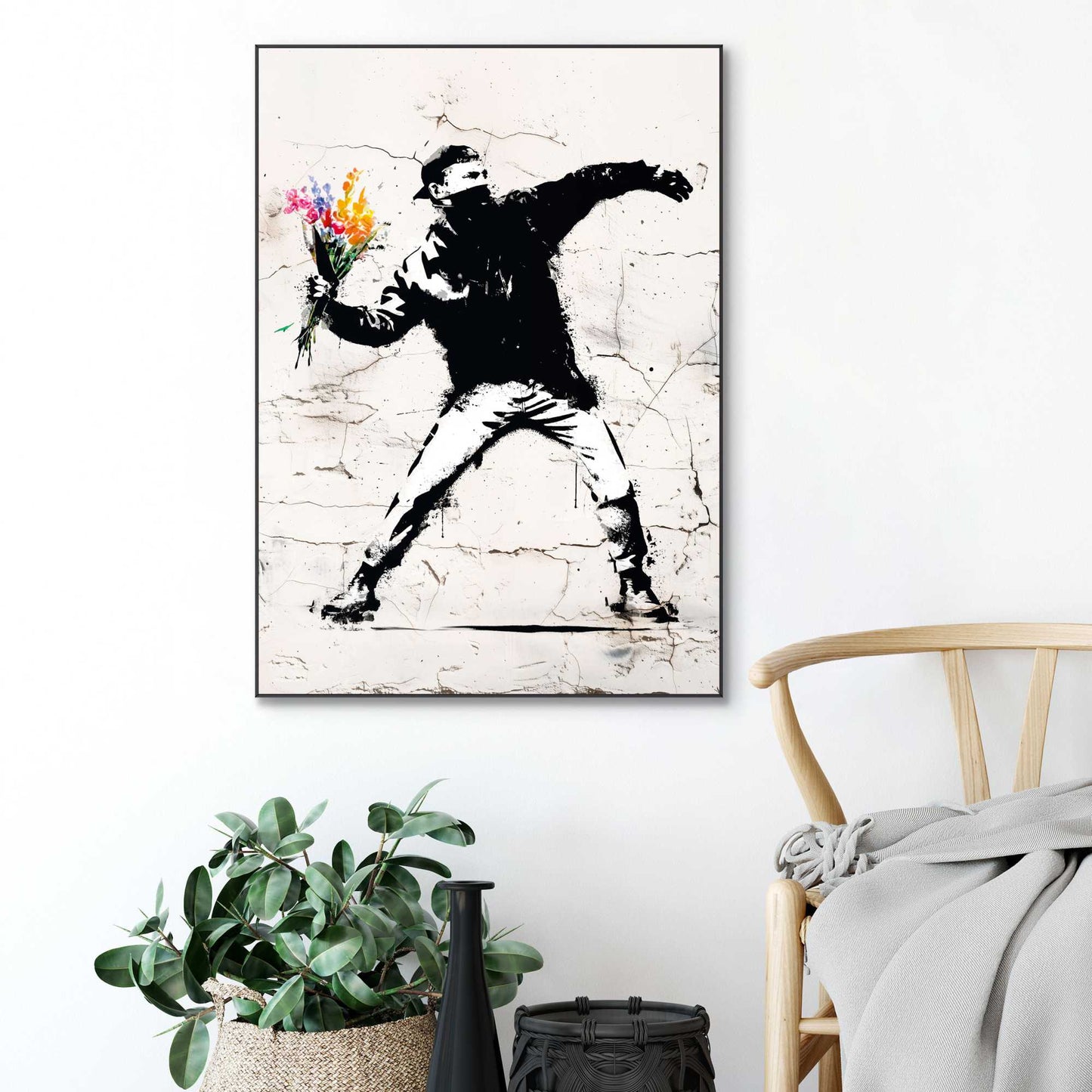 Framed Poster Flower Bomber 70x50
