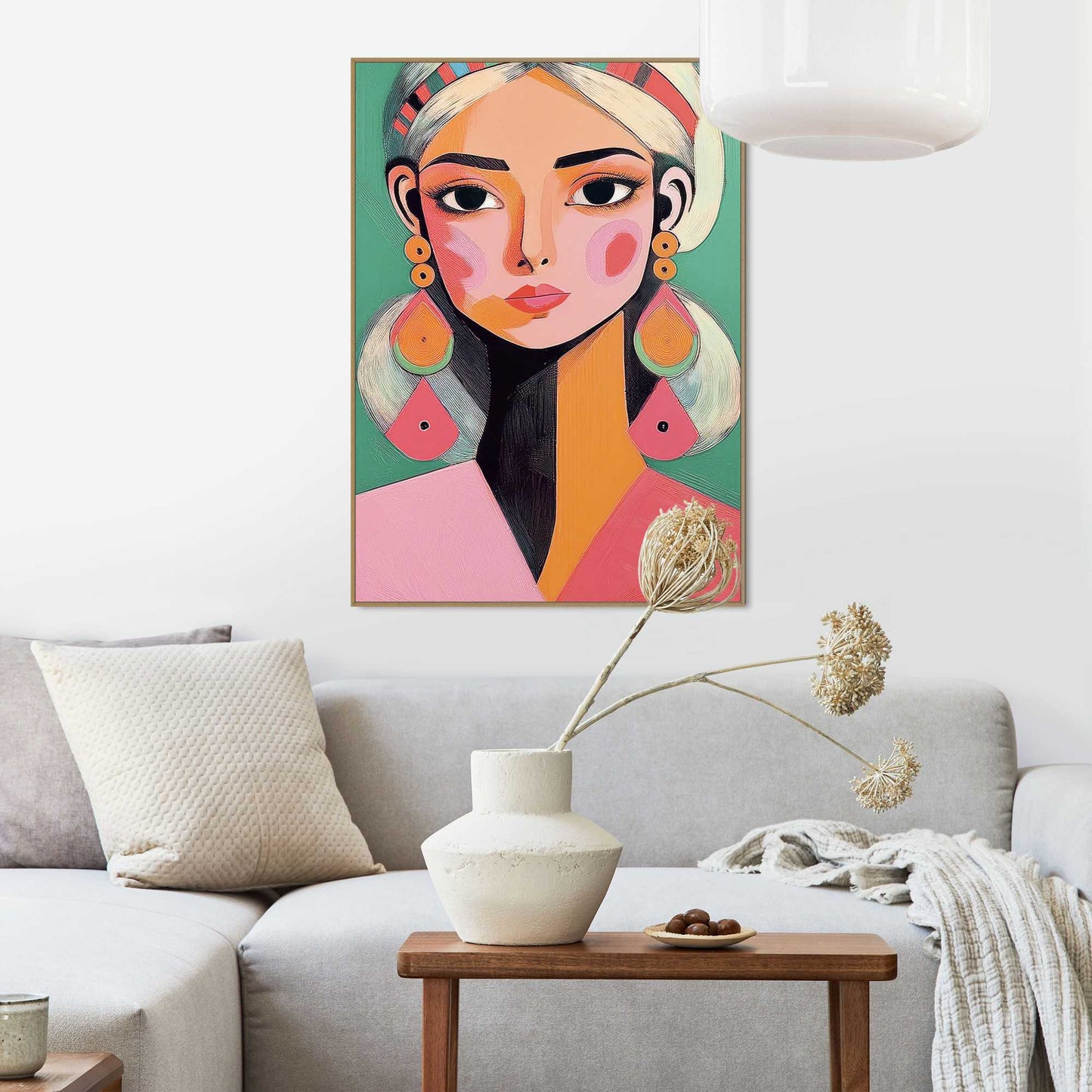 Framed Poster Design Coloured Girl II 70x50