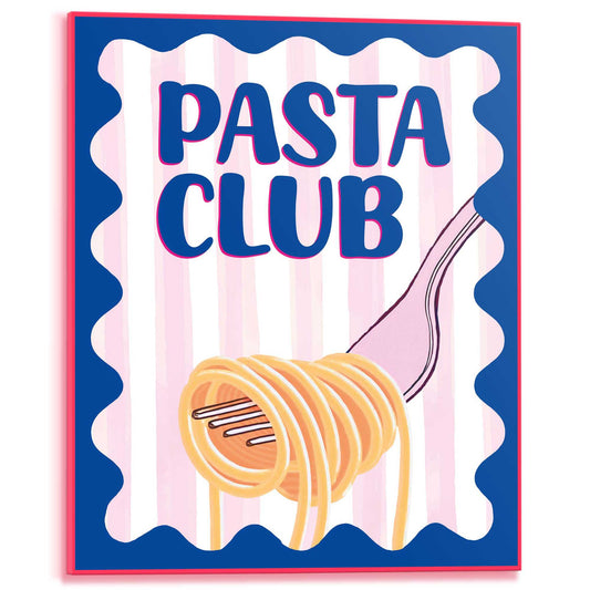 Framed Poster Pasta Club 50x40