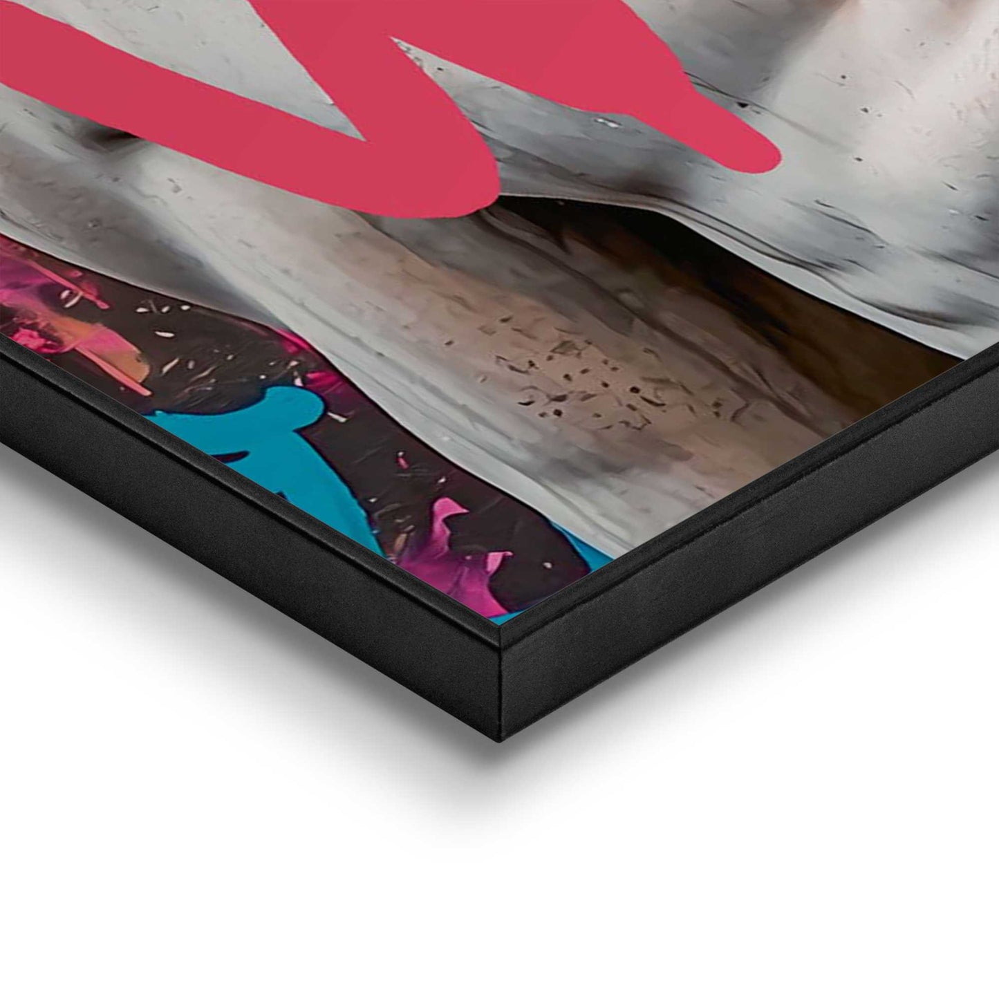 Framed Poster Streetart Torso 70x50