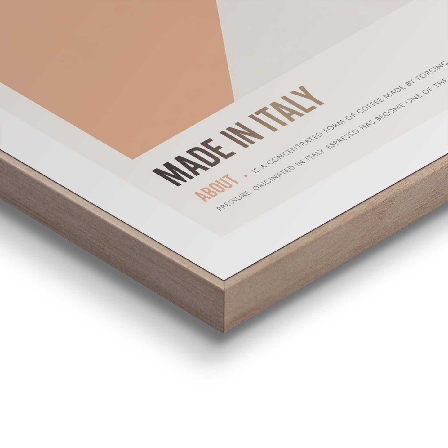 Framed Poster Espresso Style 50x40