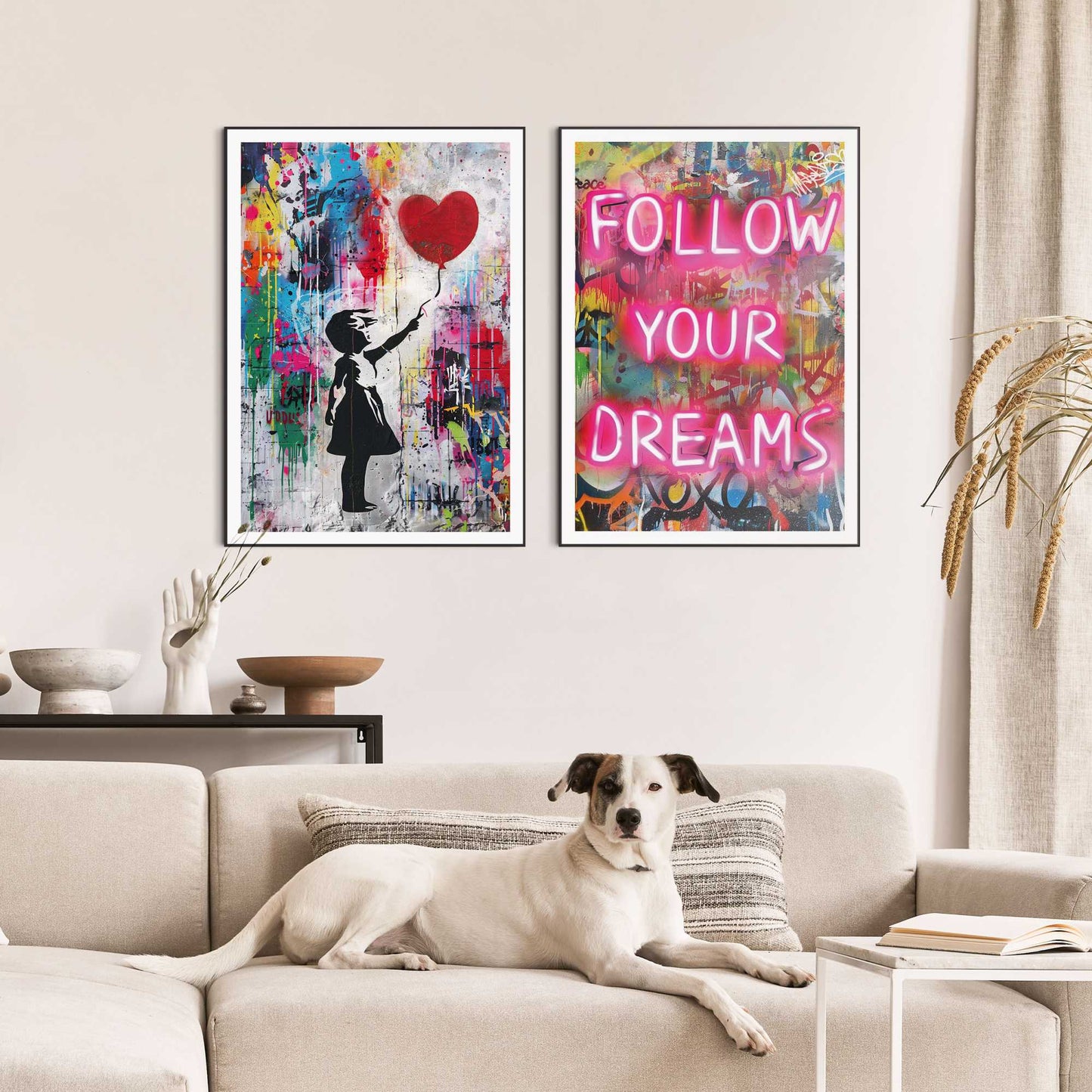 Framed Poster Balloon Dreams Set 70x50