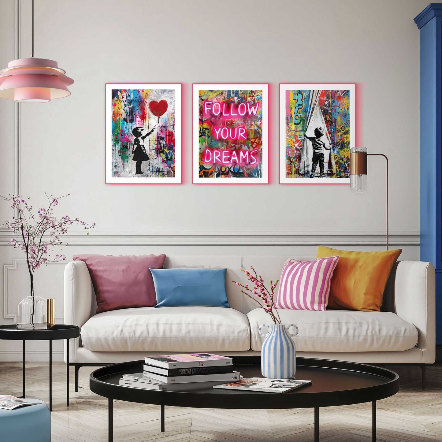 Framed Poster Streetart Compilation 40x30
