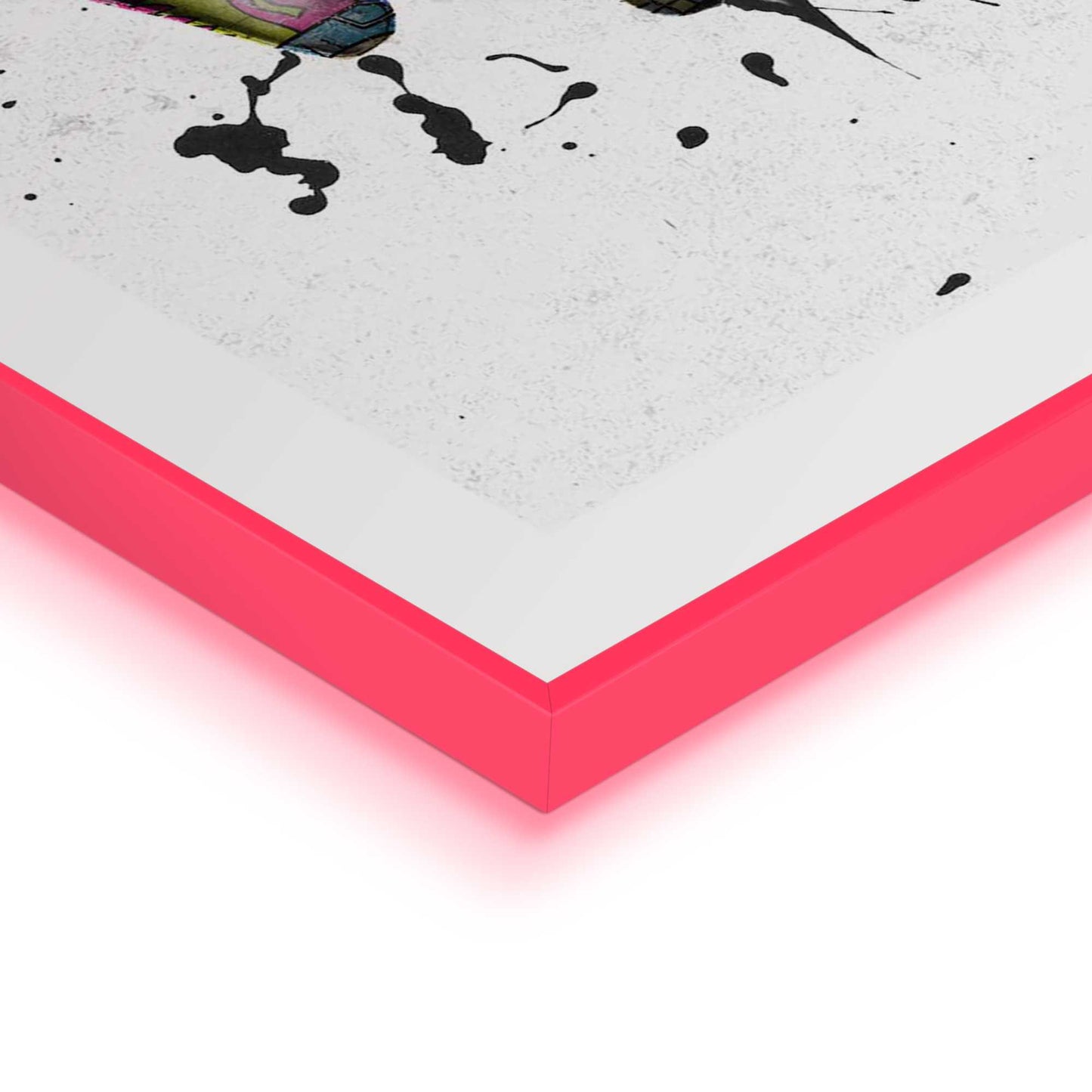 Framed Poster Loving Hands in Neon 50x40