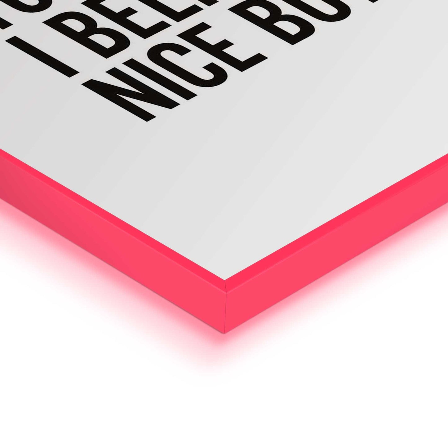 Framed Poster Just In Case in Neon 50x40