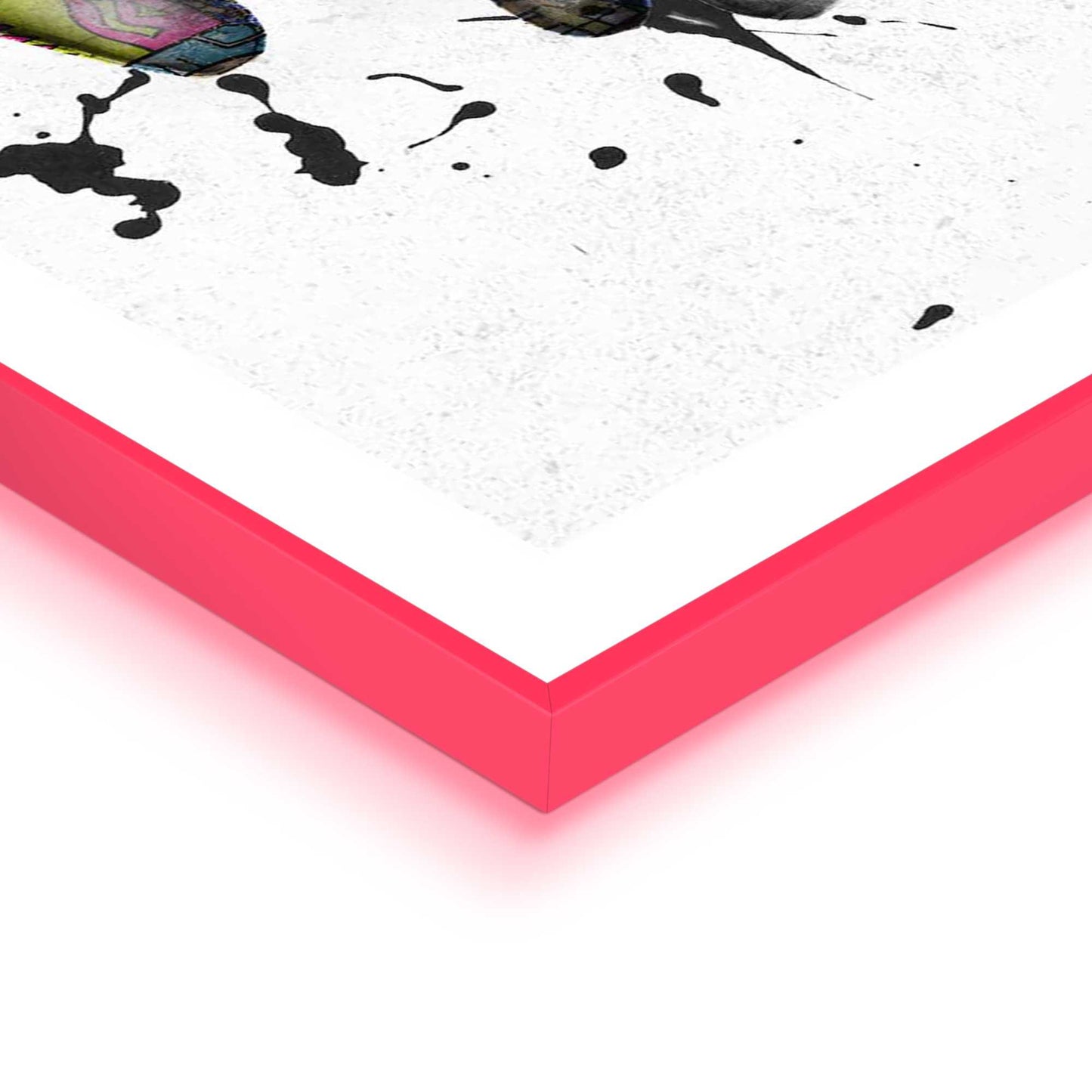 Framed Poster Loving Hands in Neon 70x50