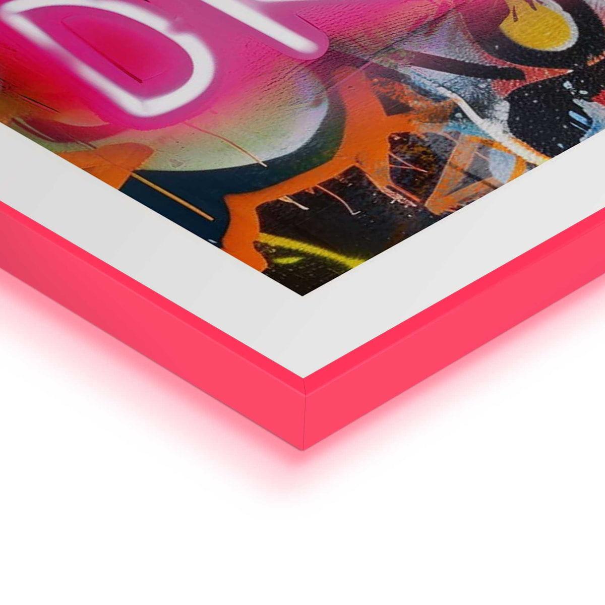 Framed Poster Grafitti Dreams in Neon 50x40