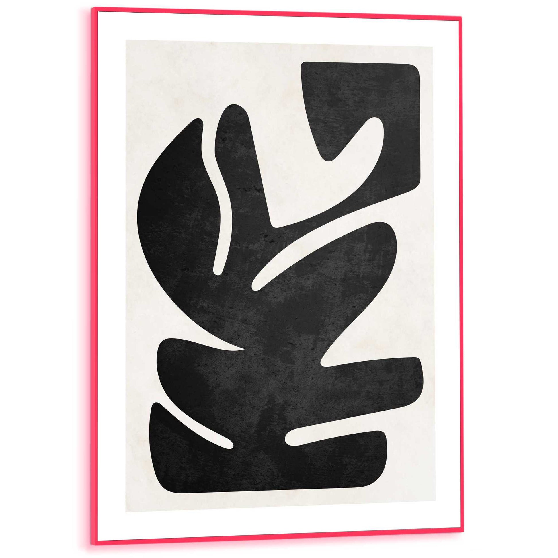 Framed Poster Resemblance in Neon 70x50