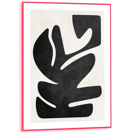 Framed Poster Resemblance in Neon 70x50