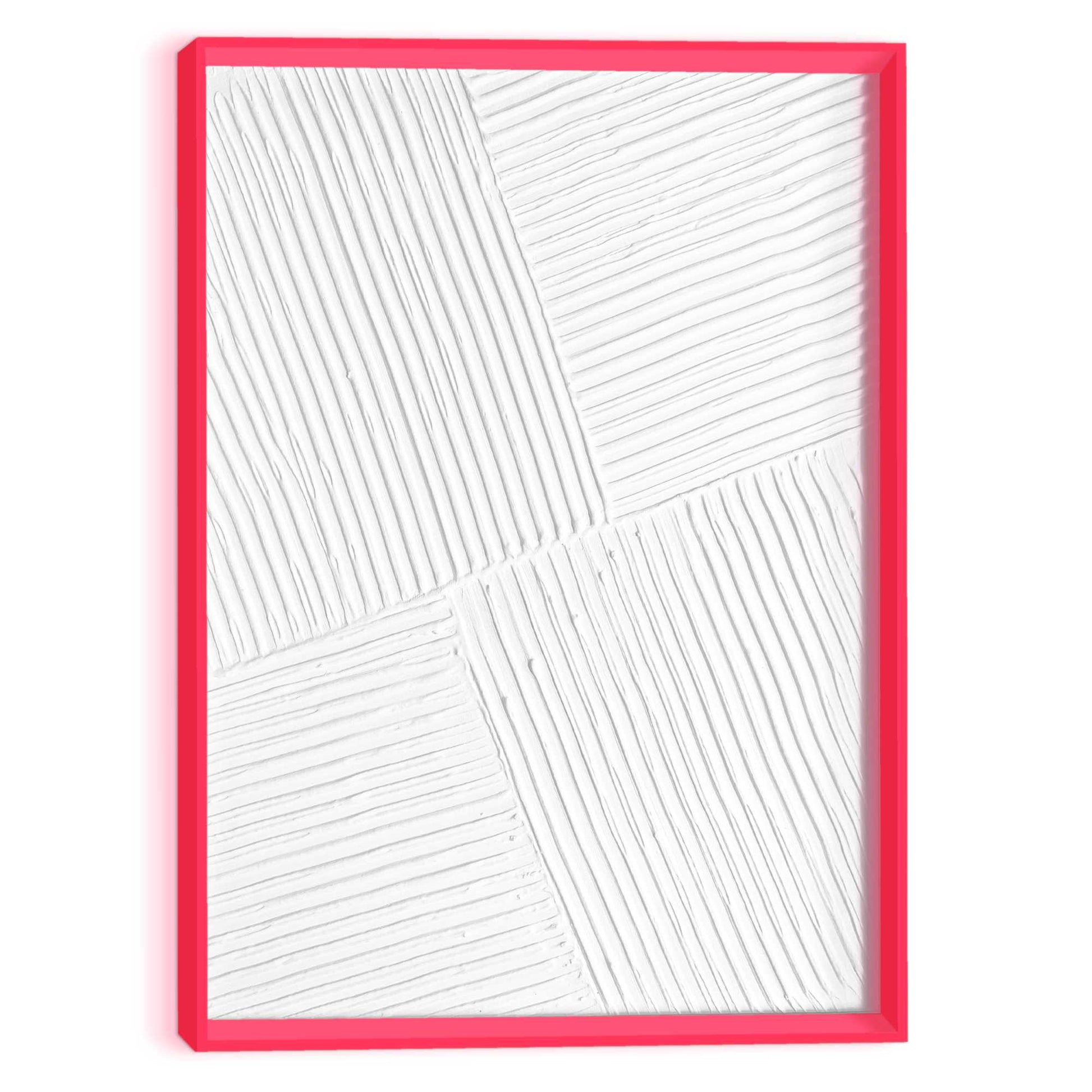 Handmade Art Oblique in Neon 40x30