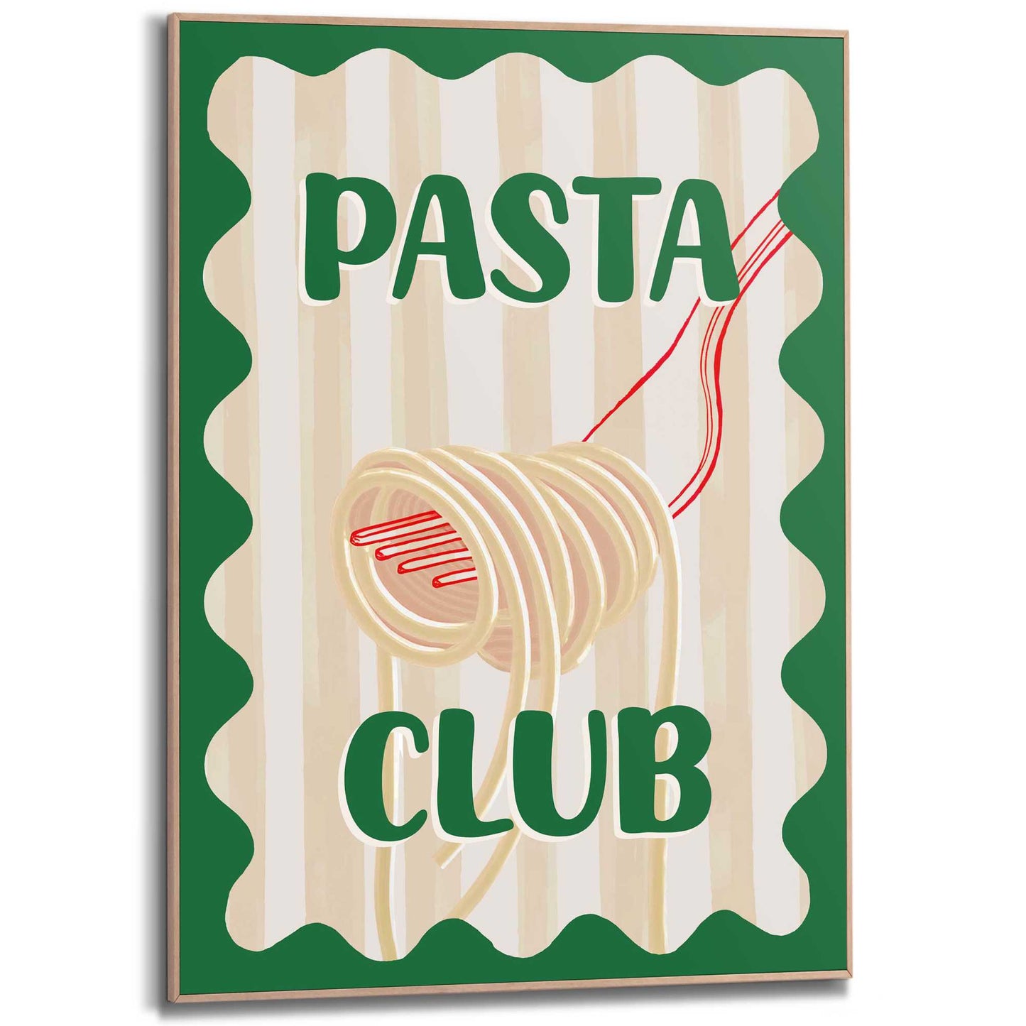 Framed Poster Pasta Club 70x50