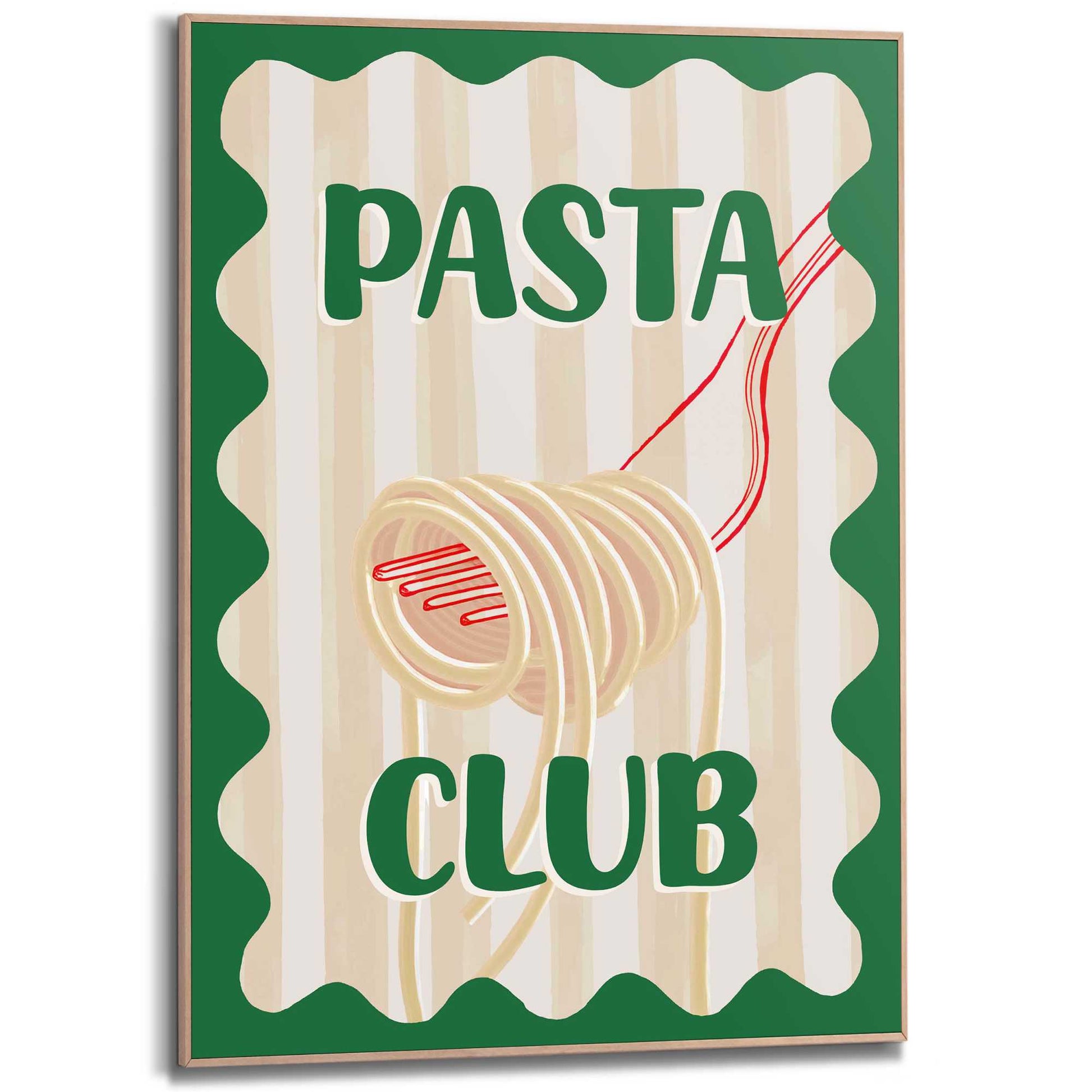 Framed Poster Pasta Club 70x50