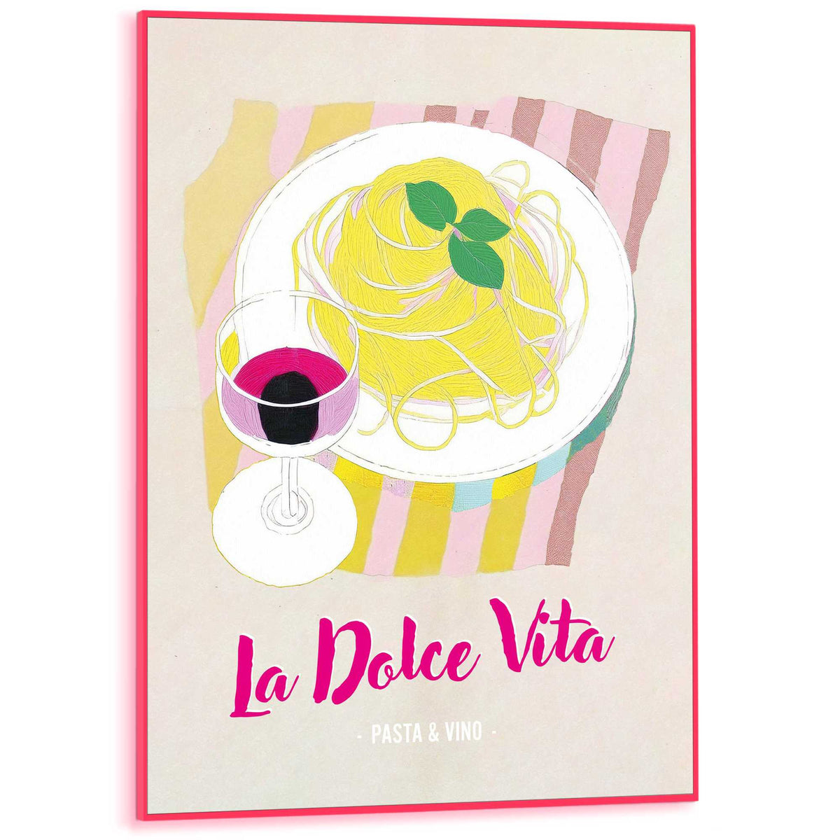 Framed Poster La Dolce Vita 70x50