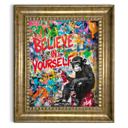 Baroque Art Monkey Graffiti 65x55