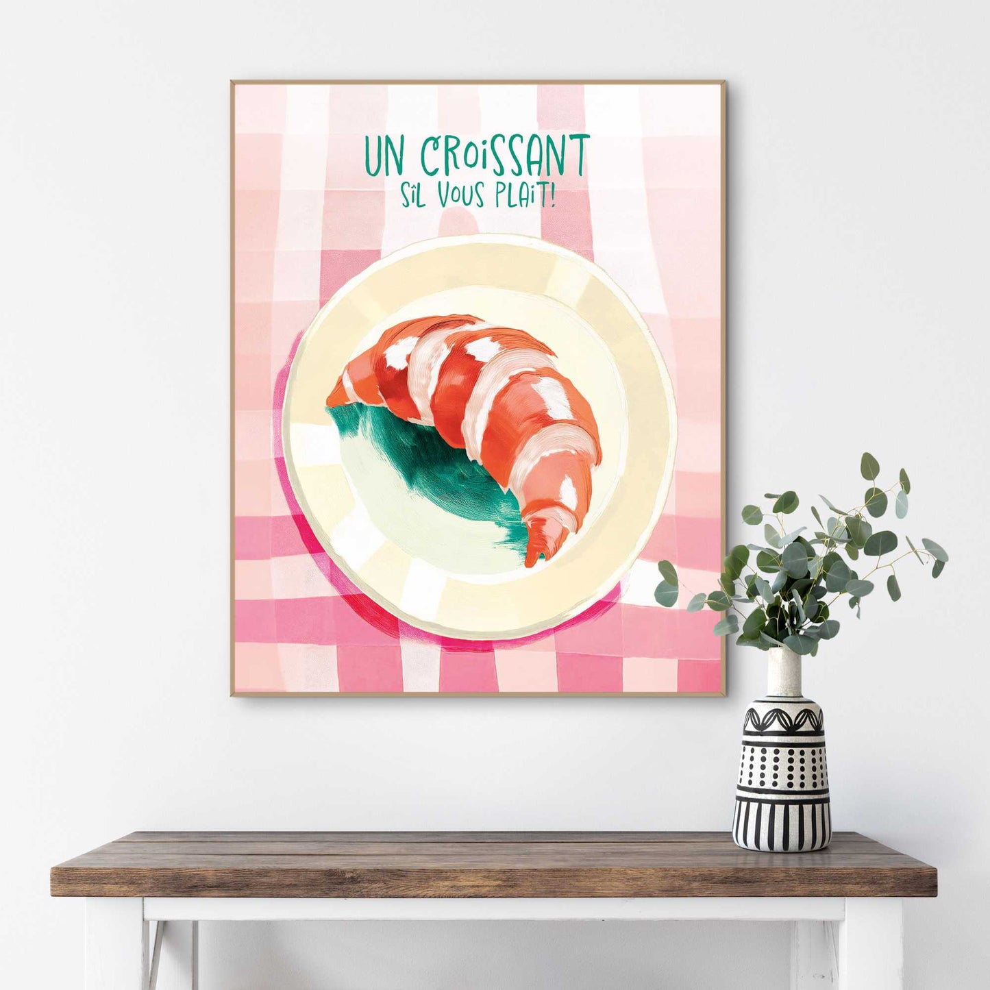 Framed Poster Croissant 50x40