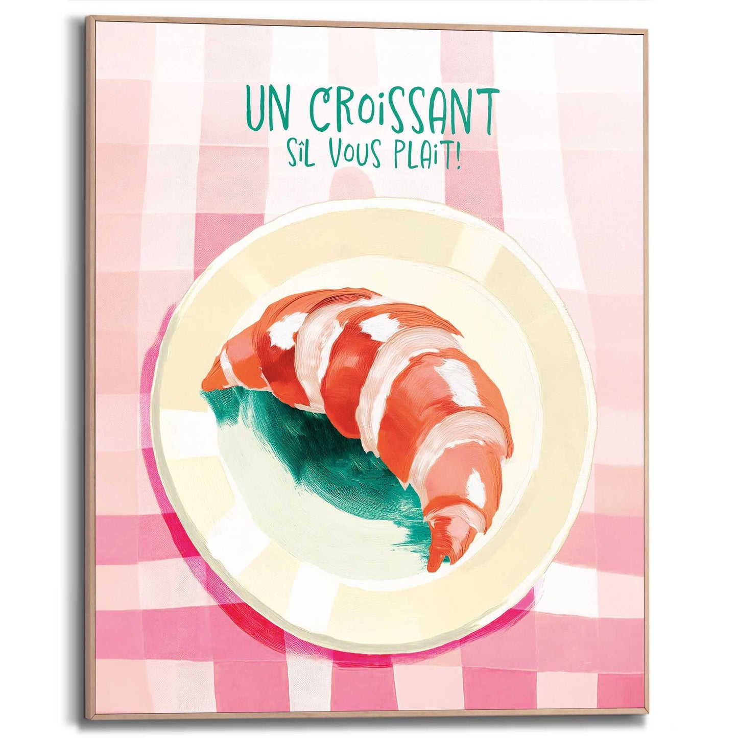 Framed Poster Croissant 50x40