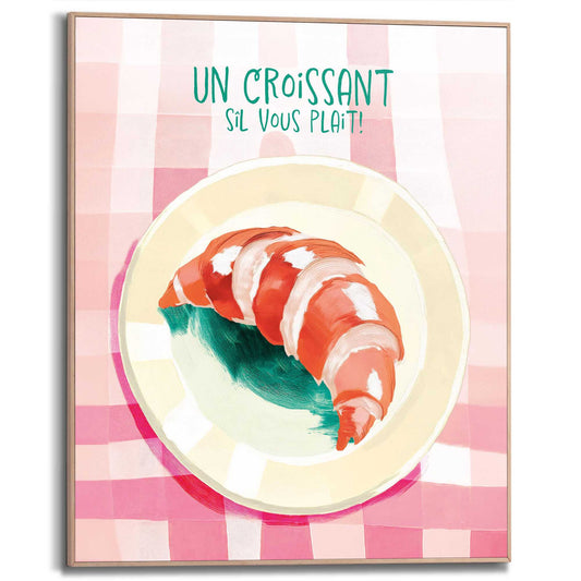 Framed Poster Croissant 50x40