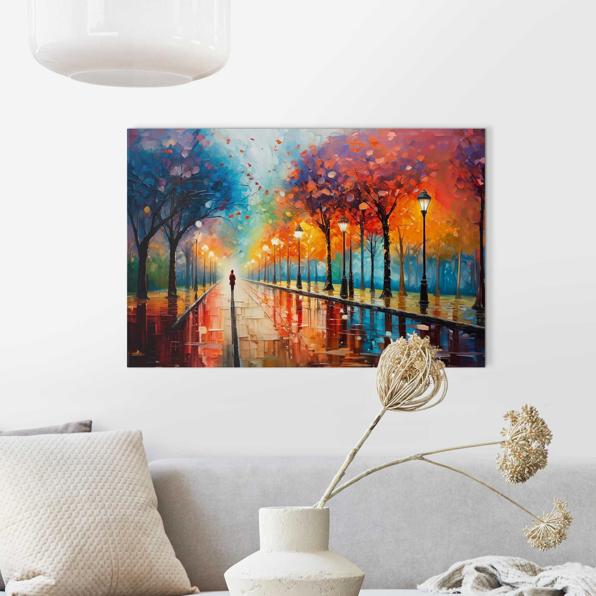 Wall Art Panel Colourful Lane 60x90 – Orangewallz