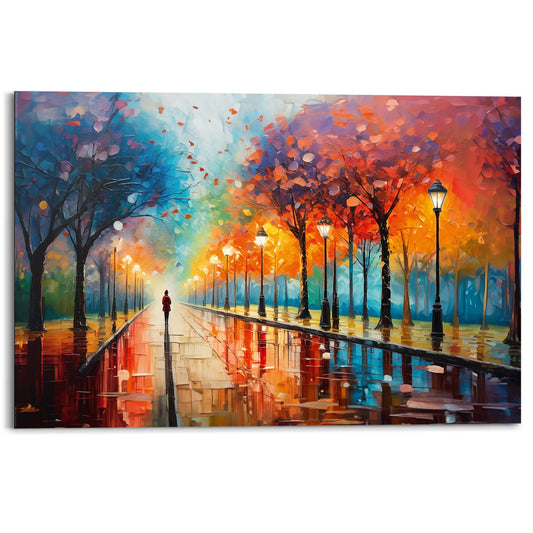 Wall Art Panel Colourful Lane 60x90