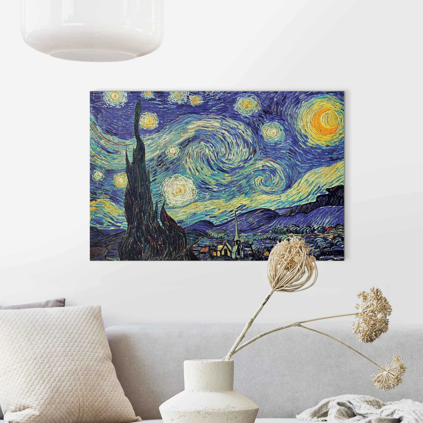 Wall Art Panel Vincent van Gogh - starry night 60x90