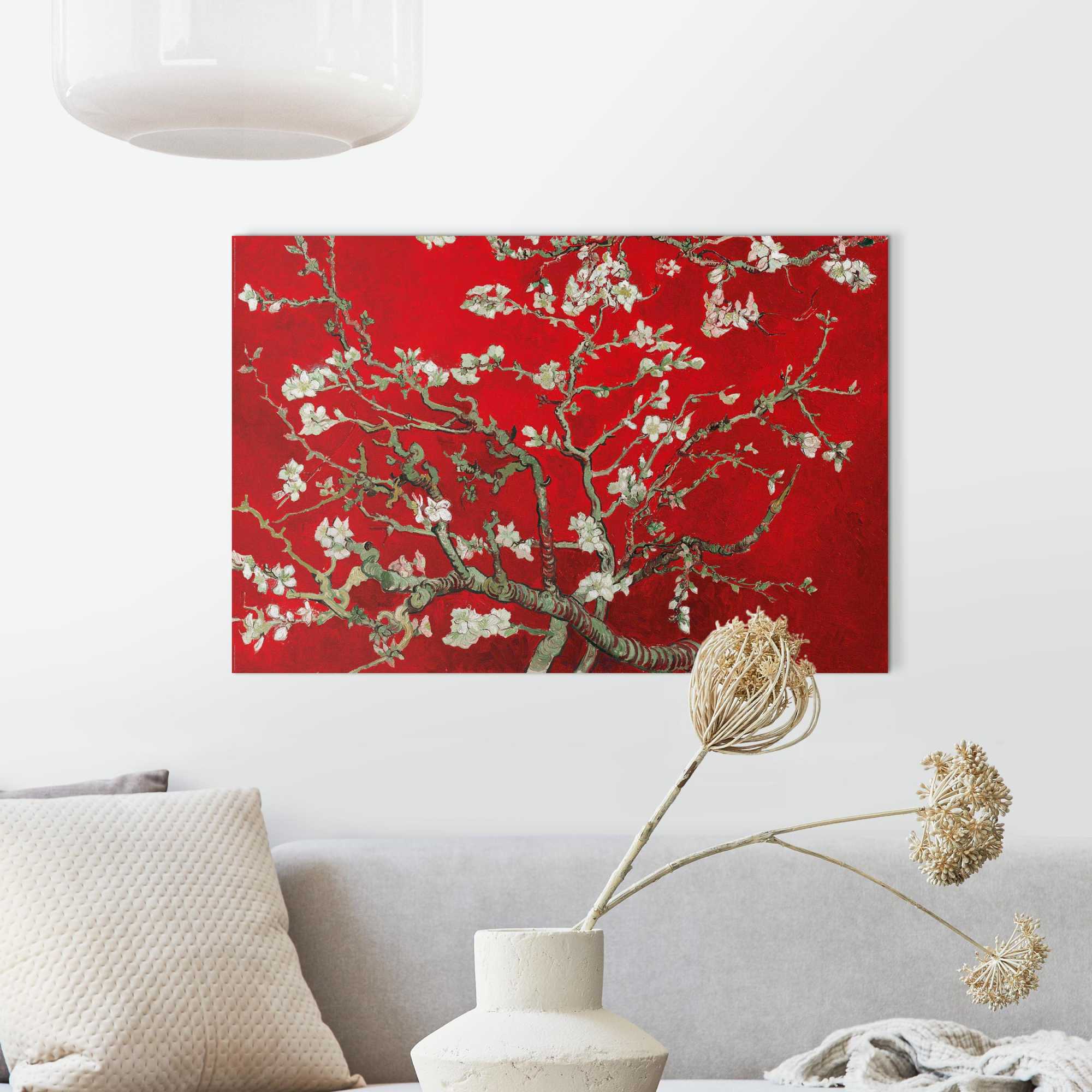 Wall Art Panel Van Gogh - almondblossom red 60x90 – Orangewallz
