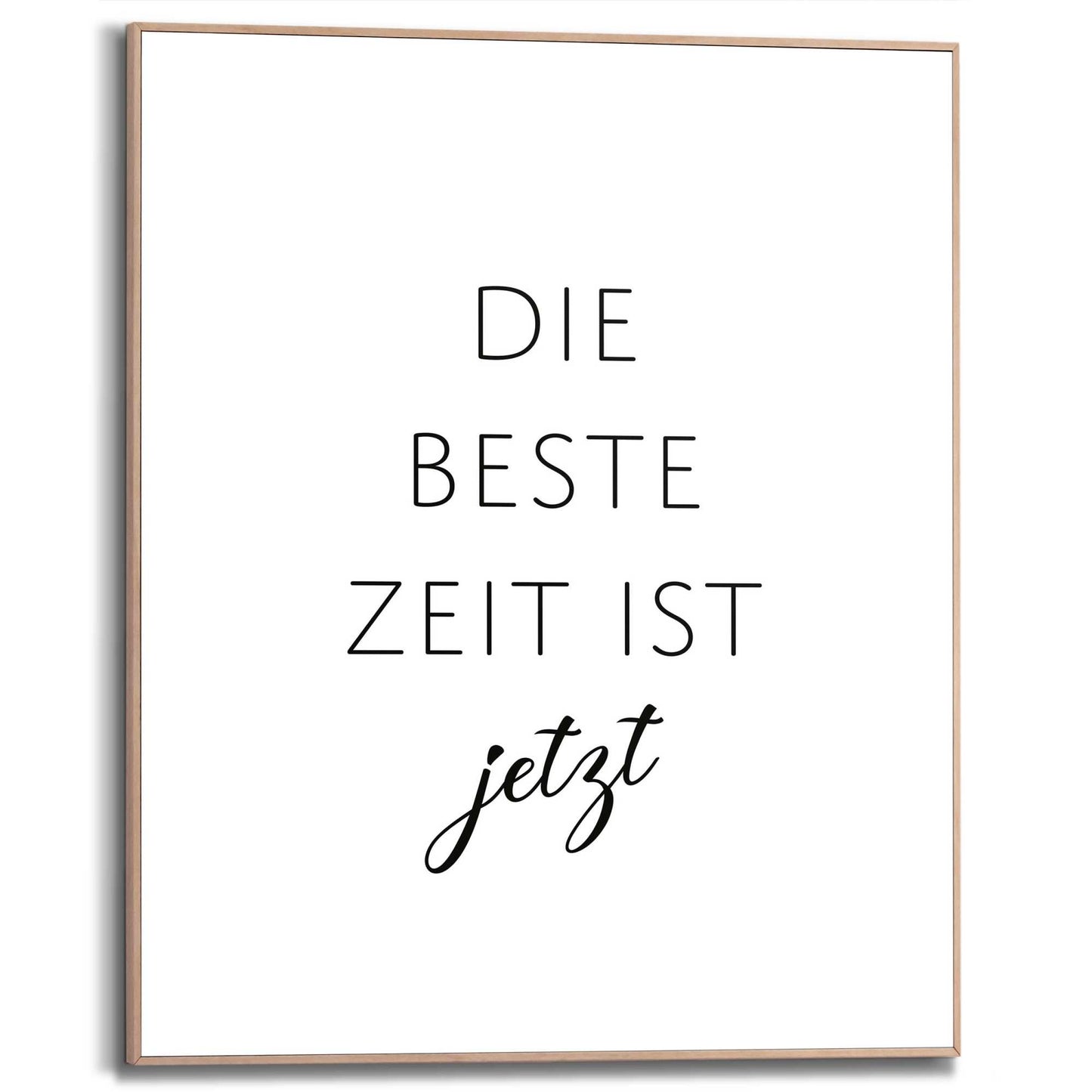 Framed Poster Beste Zeit 50x40