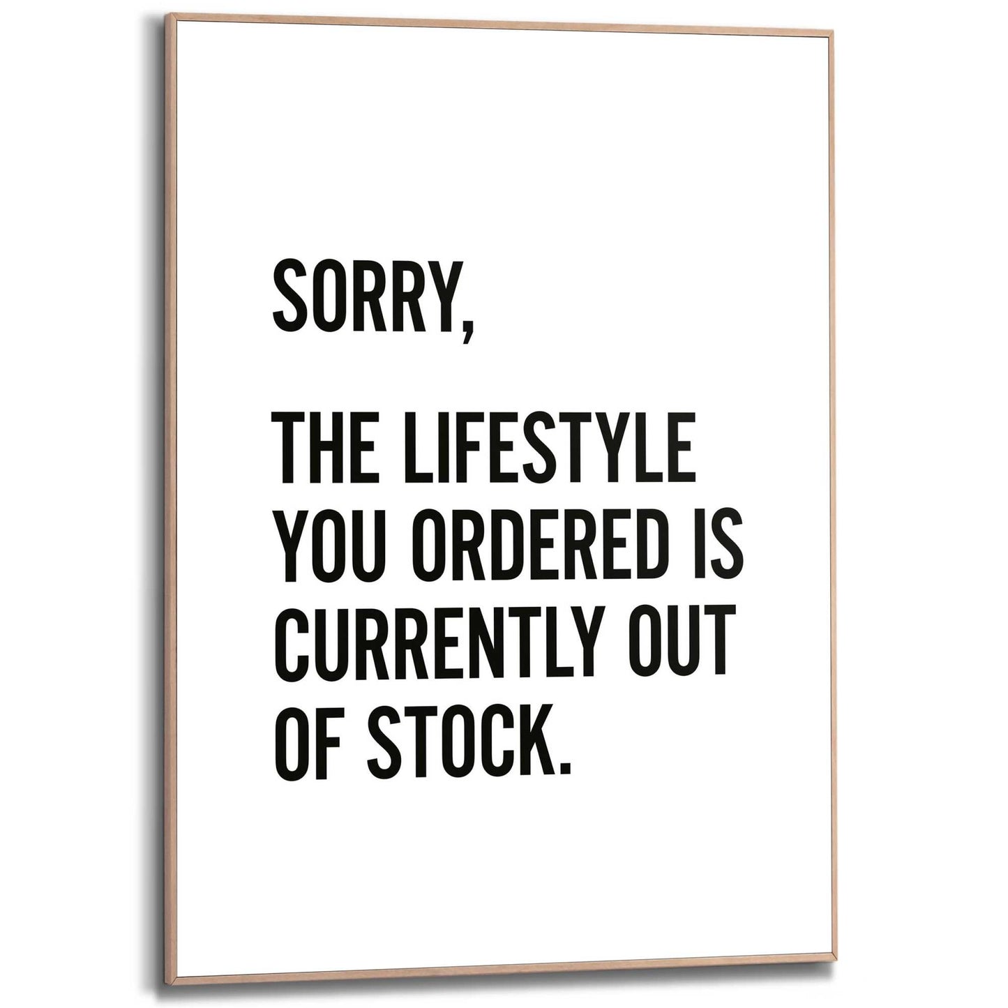 Framed Poster Out of Stock 70x50