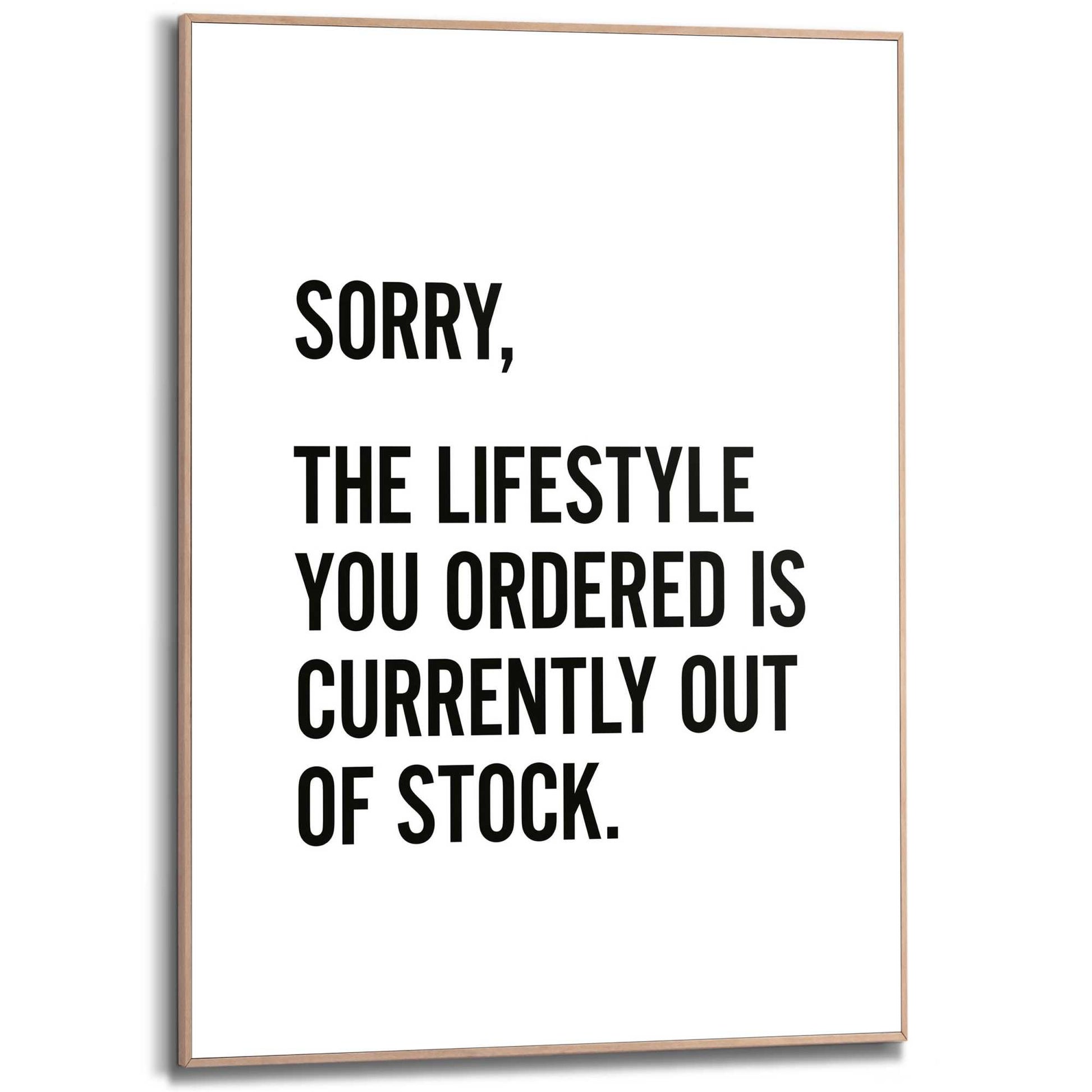 Framed Poster Out of Stock 70x50