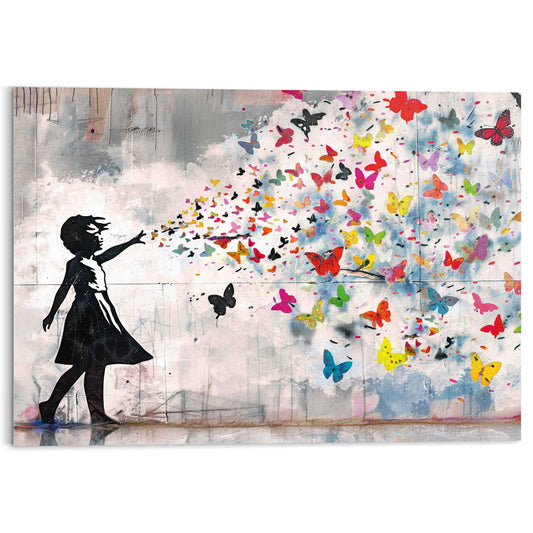 Plexiglass Balloon Girl Bright 70x100