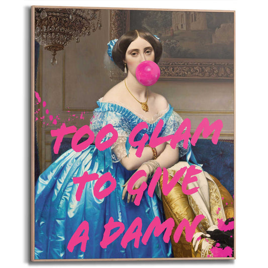 Framed Poster Too Glam 50x40