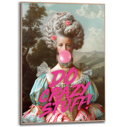 Framed Poster Bubble Gum Portrait 70x50