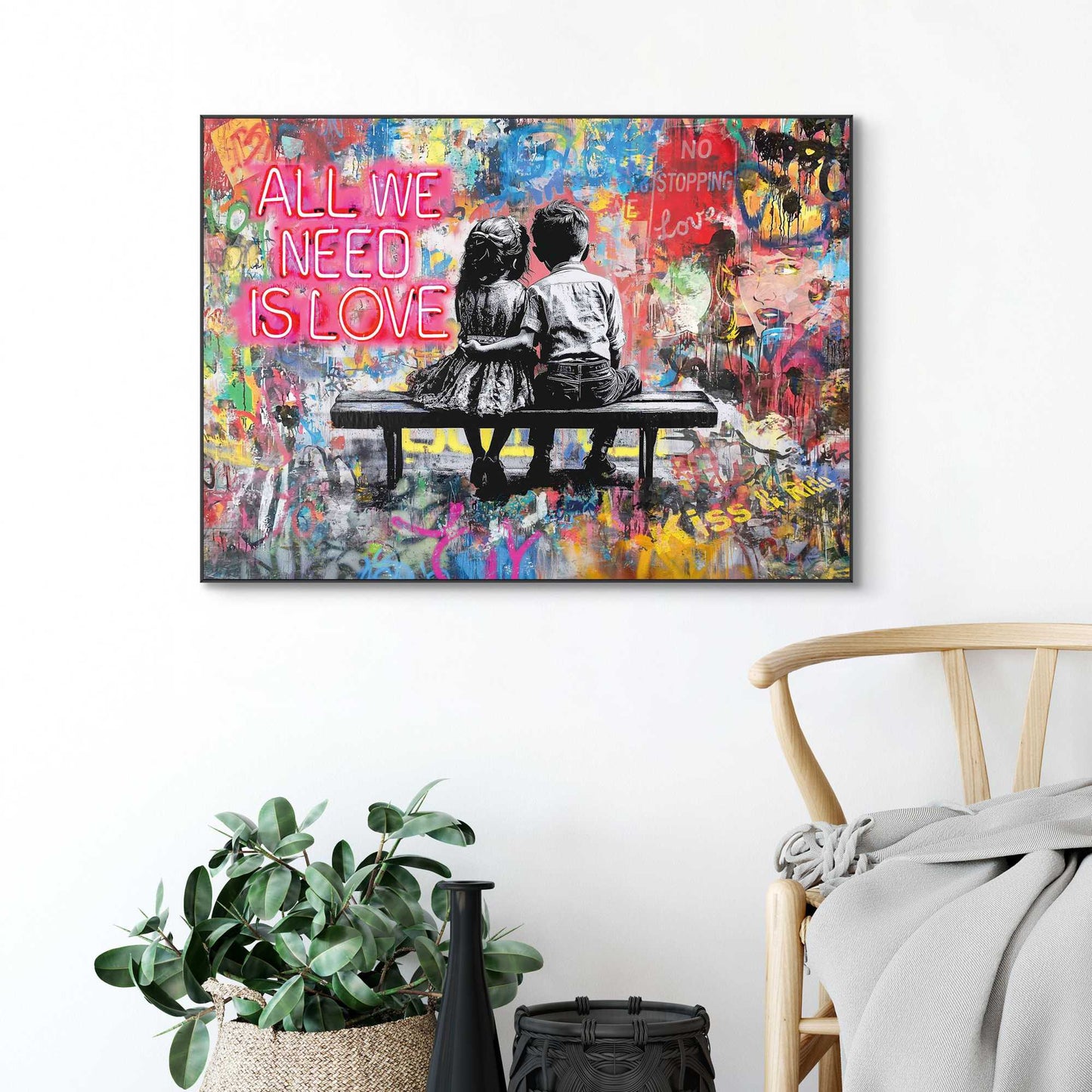 Framed Poster All You Need 50x70