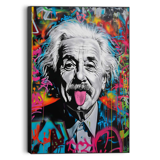 Wall Art Panel Einstein Tongue 90x60