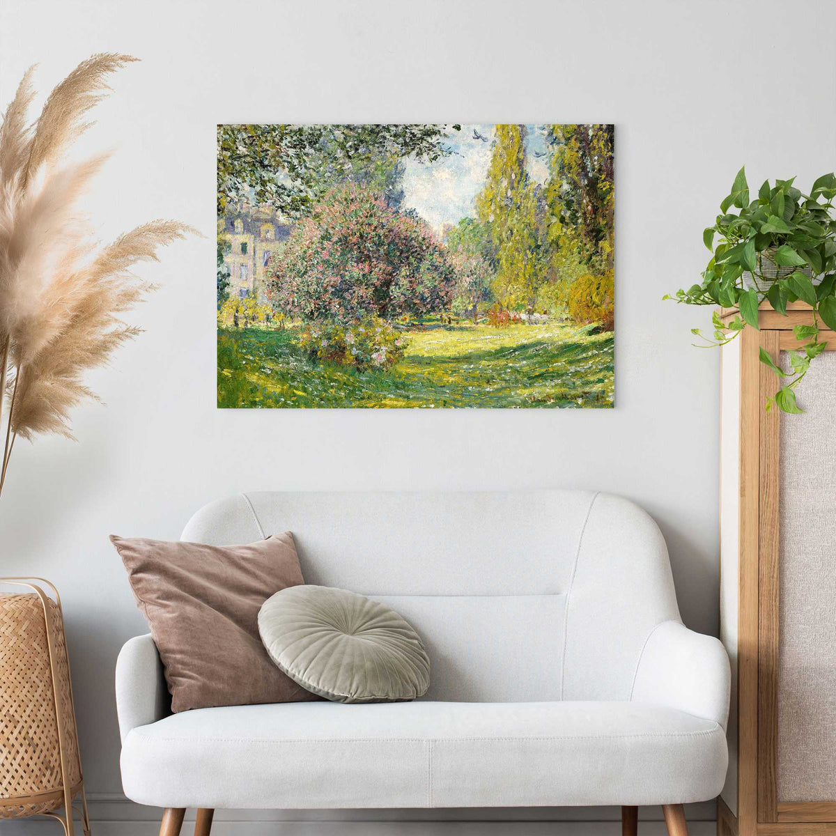 Canvas Claude Monet - parc Monceau 50x70