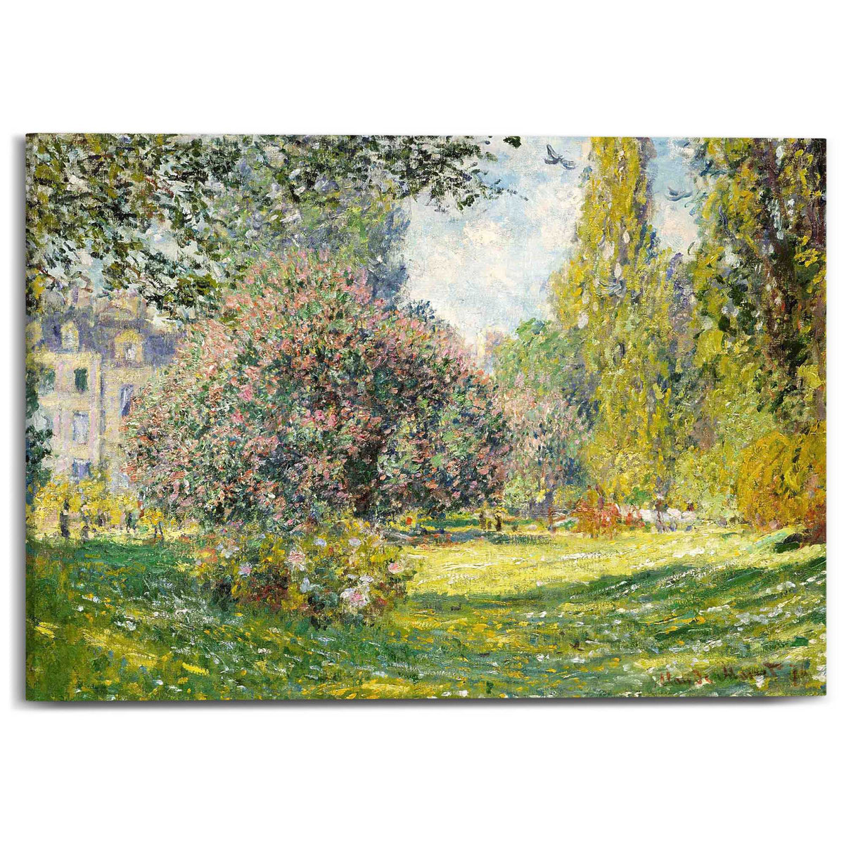 Canvas Claude Monet - parc Monceau 50x70