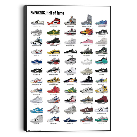 Wall Art Panel Sneakers - Hall of Fame 90x60