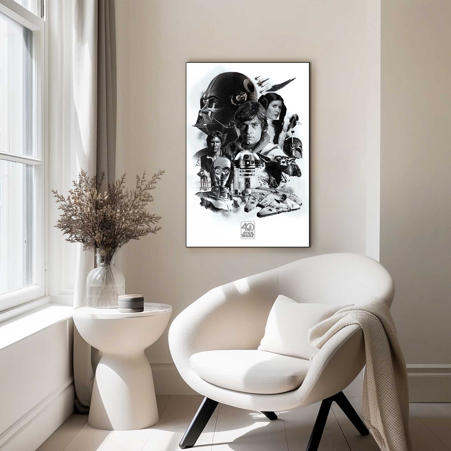 Wall Art Panel Star Wars 40th Anniversary 90x60